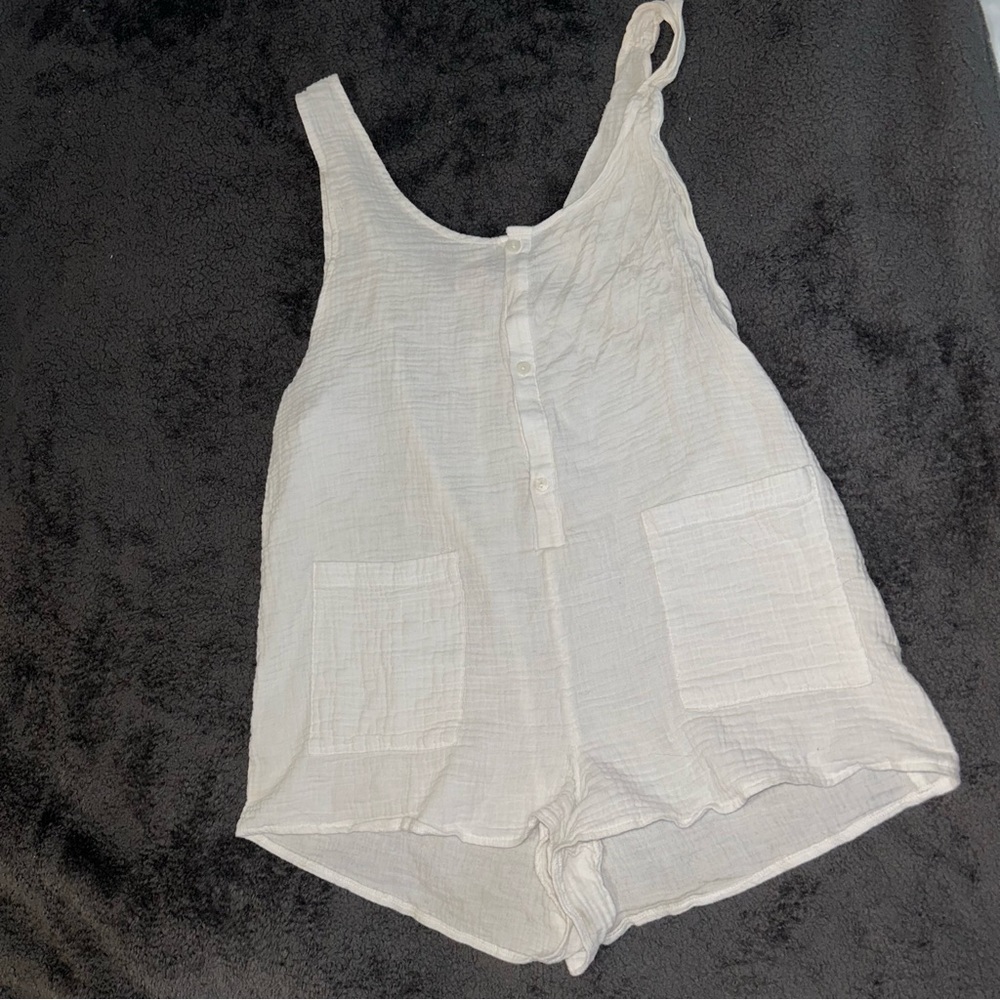 Target white romper coverup/loungewear